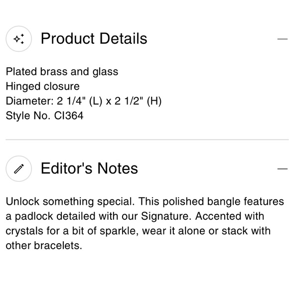 COACH - Quilted Padlock Bangle - Picture 6 of 6